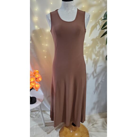 Attitudes by Renee NWT QVC Animal Print Duster Maxi Dress Set Womens Size XXSP - Picture 3 of 14